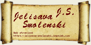 Jelisava Smolenski vizit kartica